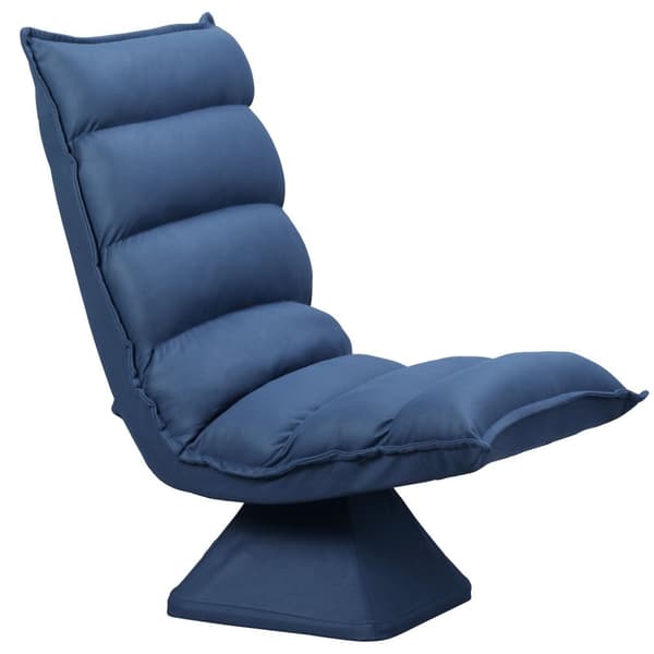 Rootz gulvniveau -loungerstol - drejelig stol - roterbart sæde - justerbar komfort - 62 x 70 x 95 cm - blå