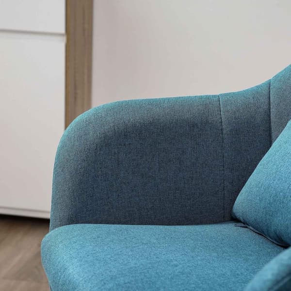 Rootz Lounge Stol - Afslapningsstol - Sovestol - Lumbar Support - 60L X 60W X 79-91H CM - Blå