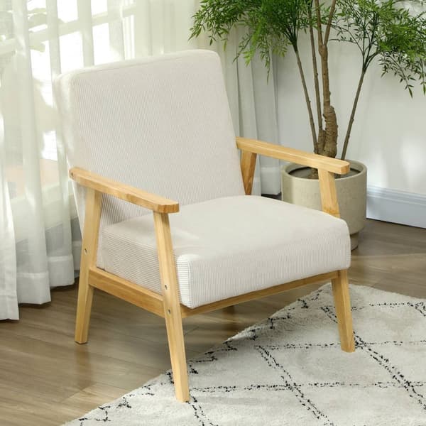 Rootz -moderni nojatuoli käsinojilla - aksenttituoli - kankaan peitetty tuoli - tuet 120 kg - 59 x 67 x 77 cm - harmaa - ruskea vakosammainen