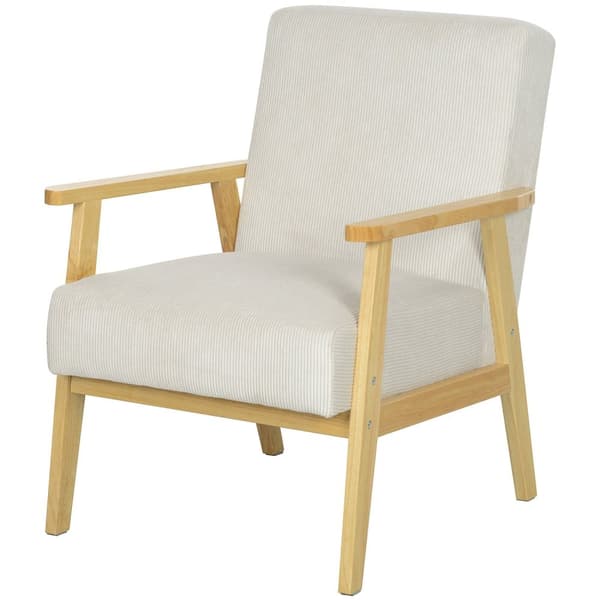 Rootz -moderni nojatuoli käsinojilla - aksenttituoli - kankaan peitetty tuoli - tuet 120 kg - 59 x 67 x 77 cm - harmaa - ruskea vakosammainen