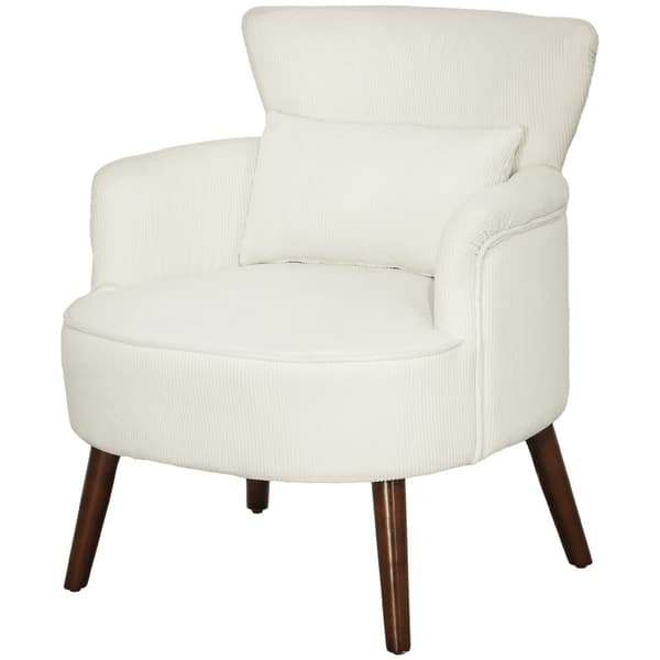Rootz Modern nojatuoli - verhoiltu aksenttituoli - Lannerangan tyyny - viihtyisä mukavuus - 69L x 69,5W x 78H cm