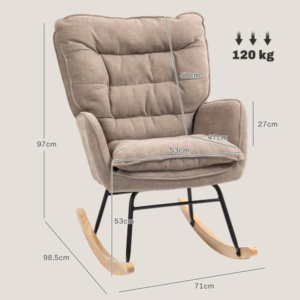 Rootzin keinutuoli - Swing -tuoli - leveä istuin - Chenille Comfort - 71cm x 98,5 cm x 97cm - tukee jopa 120 kg