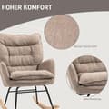 Pikkukuva 6 / 10: Rootzin keinutuoli - Swing -tuoli - leveä istuin - Chenille Comfort - 71cm x 98,5 cm x 97cm - tukee jopa 120 kg