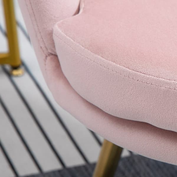 Rootz Shell -tuolin samettikastikasatuoli - salonkituoli - verhoiltu tuoli - kullatut jalat - 67w x 64d x 77h cm