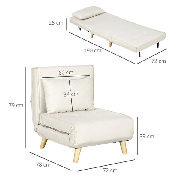 Rootz Sleeping -tuoli - taitettava tuoli - Lounge -tuoli - 6 -tason säädettävä selkänoja - mukavuus ja tyyli - 72w x 190d x 25h cm