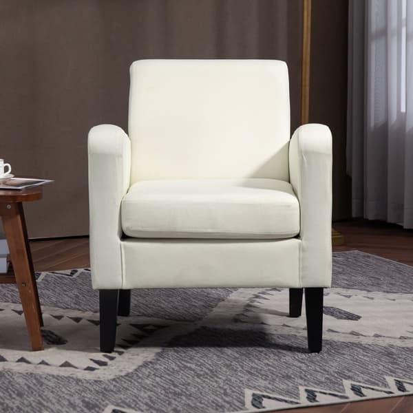 Rootz Single nojatuoli - Rentoutumisvaara - verhoiltu nojatuoli - puiset jalat - liinavaatteet - 66 x 72 x 74 cm - ergonominen mukavuus