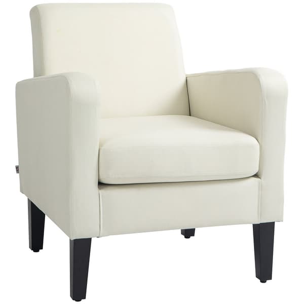 Rootz Single nojatuoli - Rentoutumisvaara - verhoiltu nojatuoli - puiset jalat - liinavaatteet - 66 x 72 x 74 cm - ergonominen mukavuus