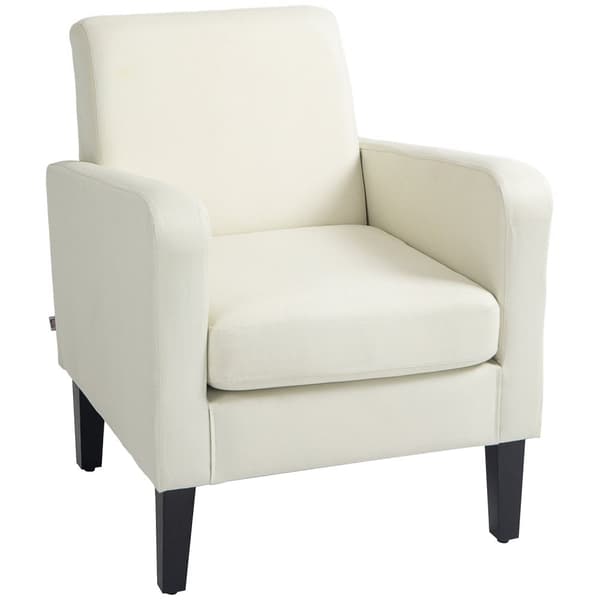 Rootz Single nojatuoli - Rentoutumisvaara - verhoiltu nojatuoli - puiset jalat - liinavaatteet - 66 x 72 x 74 cm - ergonominen mukavuus