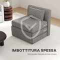 Miniatyrbild 6 av 11: Rootz Sofa Bed - Gästmadrass - Tri -Fold Chair - Compact and Versatile - Metal Frame - 80x75x74 CM - Grå