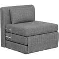 Miniatyrbild 1 av 11: Rootz Sofa Bed - Gästmadrass - Tri -Fold Chair - Compact and Versatile - Metal Frame - 80x75x74 CM - Grå