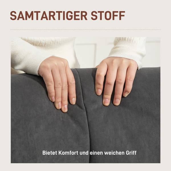 Rootz klädda fåtölj - vardagsrumsstol - lässtol - sammet komfort - 66W x 75d x 100h cm - stöder upp till 120 kg