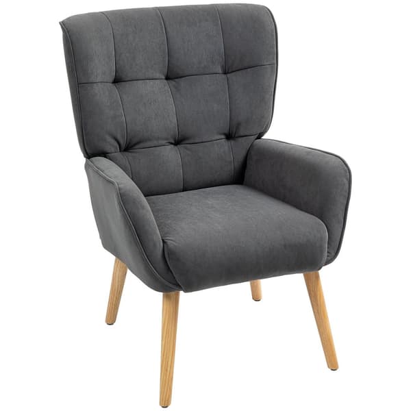 Rootz klädda fåtölj - vardagsrumsstol - lässtol - sammet komfort - 66W x 75d x 100h cm - stöder upp till 120 kg