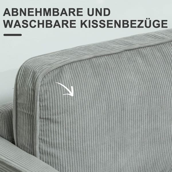 Rootz Two Seater Storage Sofa - Mini Couch - Compact Sofa - Rumbesparende design - 117 cm x 63 cm x 79 cm