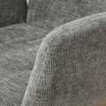 Miniatyrbillede 8 af 11: Rootz polstret accentstol - drejelig lænestol - moderne loungestol - 360 ° rotation - 60 cm x 61 cm x 88 cm - Comfy Gray Design