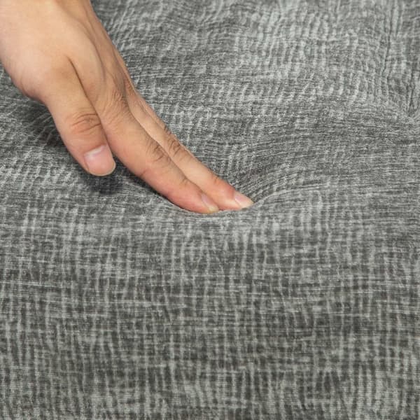 Rootz polstret accentstol - drejelig lænestol - moderne loungestol - 360 ° rotation - 60 cm x 61 cm x 88 cm - Comfy Gray Design