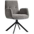 Miniatyrbillede 1 af 11: Rootz polstret accentstol - drejelig lænestol - moderne loungestol - 360 ° rotation - 60 cm x 61 cm x 88 cm - Comfy Gray Design