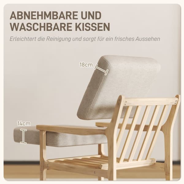 Rootz klädda fåtölj - Lässtol - Makeupstol - Komfort och stabilitet - 62W x 82d x 82h cm