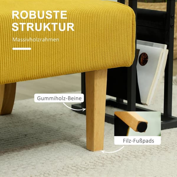 Rootz Two Seater -sohva - Loveseat - sohva - paksu tyynyn mukavuus - 110 cm x 62 cm x 85 cm - vaaraantuote - kiinteä puiset jalat