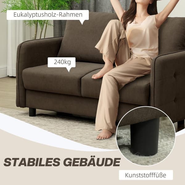 ROOTZ TO SEATER SOFA - Velvet polstret sofa - Loveseat med opbevaring - Foam -komfort med høj densitet - 136 cm x 75 cm x 84 cm