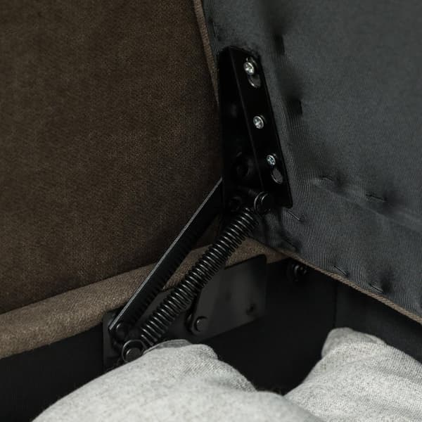 ROOTZ TO SEATER SOFA - Velvet polstret sofa - Loveseat med opbevaring - Foam -komfort med høj densitet - 136 cm x 75 cm x 84 cm