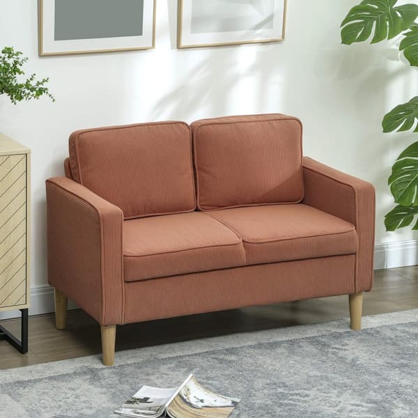 Rootz Two -sits soffa - Mini Couch - Loveseat - Lagringsutrymme Effektivitet - 117 x 63 x 79 cm rosa