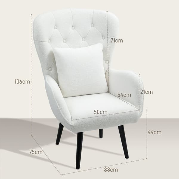 Rootzin verhoiltu nojatuoli - Lounge -tuoli - Relaksation Seat - Cozy Comfort - 88 x 75 x 106 cm - Timanttien tikkaus ja natekankaan kansi