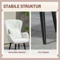 Pikkukuva 7 / 11: Rootzin verhoiltu nojatuoli - Lounge -tuoli - Relaksation Seat - Cozy Comfort - 88 x 75 x 106 cm - Timanttien tikkaus ja natekankaan kansi