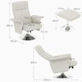 Miniatyrbild 3 av 11: Rootz Massagestol med avföring - Recliner - Relaxationsstol - 8 -punktsvibration - 78 cm x 95 cm x 88 cm