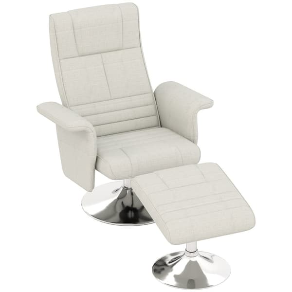 Rootz Massagestol med avföring - Recliner - Relaxationsstol - 8 -punktsvibration - 78 cm x 95 cm x 88 cm