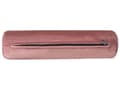Miniatyrbilde 7 av 11: Venstrevendt Sjeselong Rosa Fløyelspolstring Svarte ben Oppbevaringsrom Tuftet sete Bolsterpute Glam Retro Design