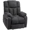 Miniatyrbillede 1 af 11: Rootz 2 -i -1 hvilestolstol - tv -lænestol - biografsæde - USB -porte, lommefjedre - 92 cm x 95 cm x 107 cm (lodret) - sort