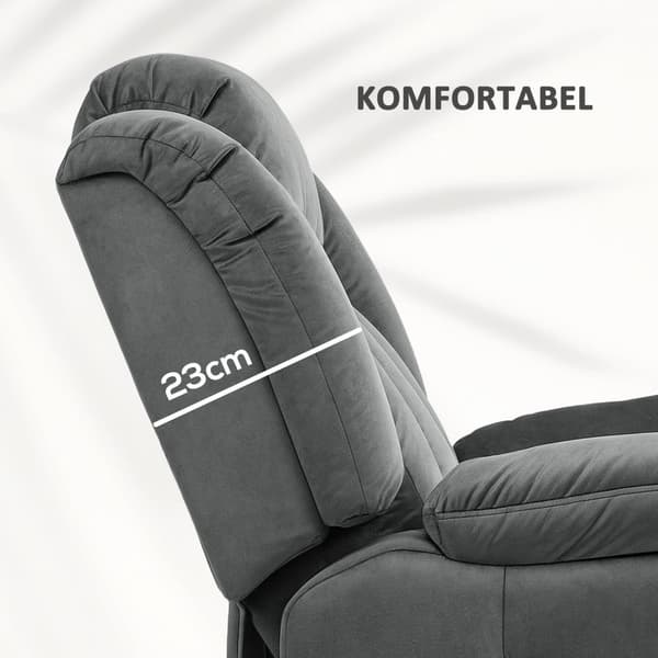 Rootz Stand -Up Massage Recliner Chair - Lift Chair - Lumbal Heating - 8 -punktsmassage - 88W X 95D x 106H cm