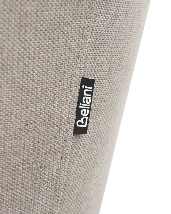 Lenestol Taupe Stoff Dypt og bredt sete Lav ryggstøtte Moderne design Hvilestol