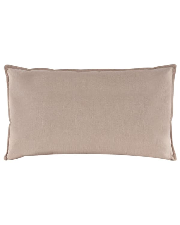 Lænestol taupe stofpolstring lav profil dybt bredt sæde ryghynde moderne stil stue