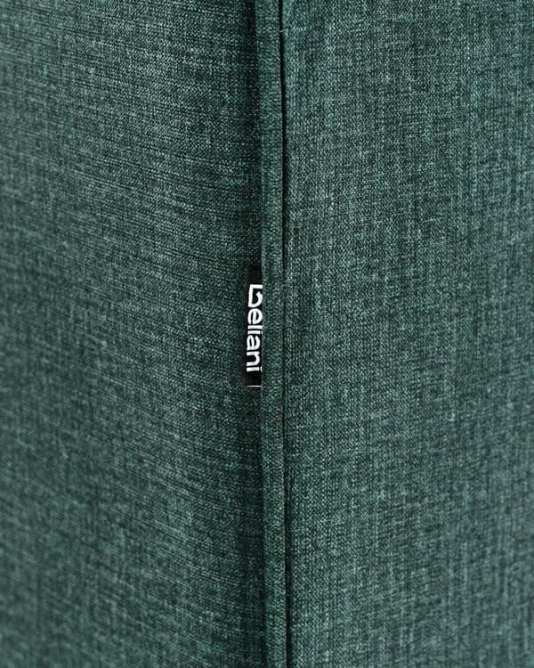Lænestol Grøn Velour Stof Minimalistisk Stue Accent Stol Sorte Ben Styrearm