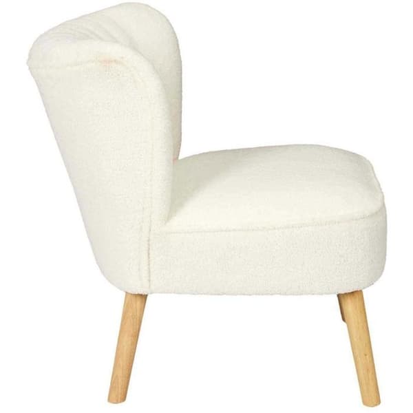 Skandinavisk Design Fåtölj "erika" 72cm Vit - Paris Prix