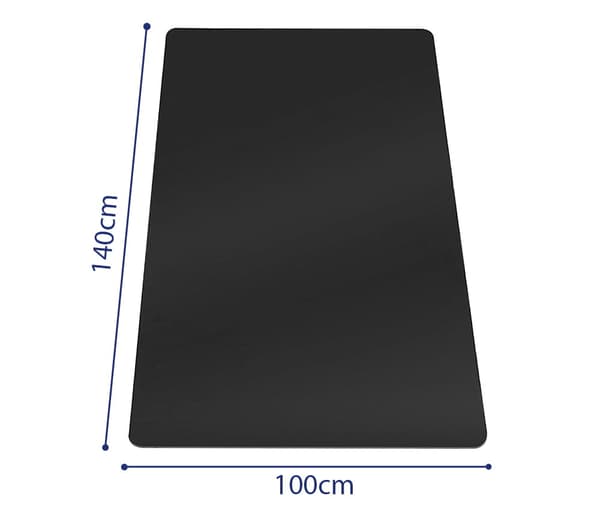 PVC måtte 140x100cm - sort
