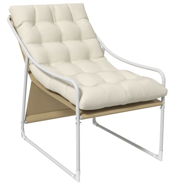 Rootz Garden Chair - Outdoor Seat - Uteplatsmöbler - Brown - Stålram - 10 cm POLDING - Komfortryggstöd - 62W X 110D X 88H CM