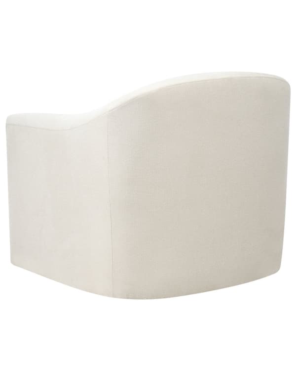 Lenestol Lys beige Polyesterstoff Svingbar Vannavvisende Retro og minimalistisk stil Stue Hvilestol