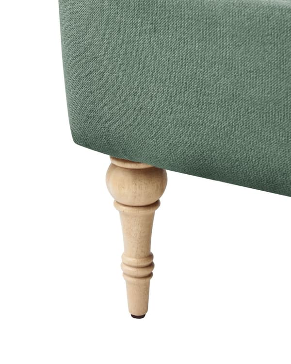 Lenestol Grønn Polyesterstoff Ben i gummitre Vannavvisende Retro og minimalistisk stil Stue Hvilestol