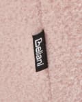 Miniatyrbillede 11 af 11: Lænestol med skammel Pink Boucléstof Knap ensfarvet mønster Retro Stil Stue Opholdsrum