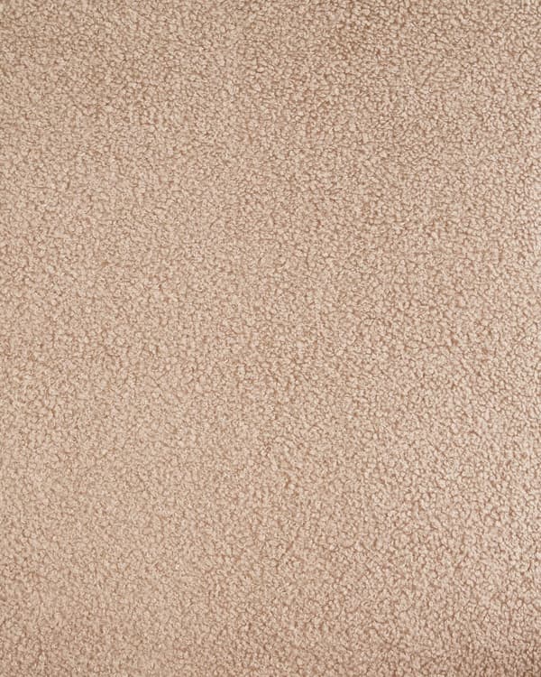 Gyngestol Beige Boucle Polstring Gummitre Lyse Ben med Armlener Stue Barnehage