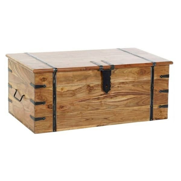Kiste DKD Home Decor Akasia 100 x 45 x 40 cm