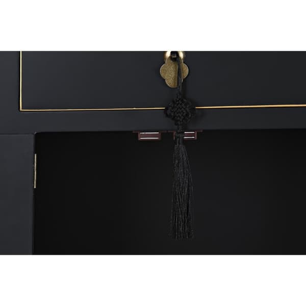 Nattbord DKD Home Decor Hvit Svart Gyllen Gran Tre MDF 45 x 36 x 66 cm