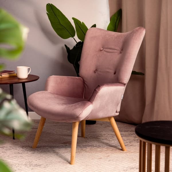 Fåtölj | MOSS | rosa | 70x55x95cm | 925843