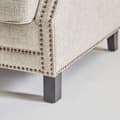 Miniatyrbild 4 av 6: Fauteuil en tissu tramé lin L72 cm - HECTOR