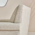 Miniatyrbild 6 av 6: Fauteuil en tissu tramé lin L72 cm - HECTOR