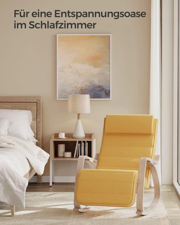 Gynge stol, LYY10M, 121x67 cm, Gul