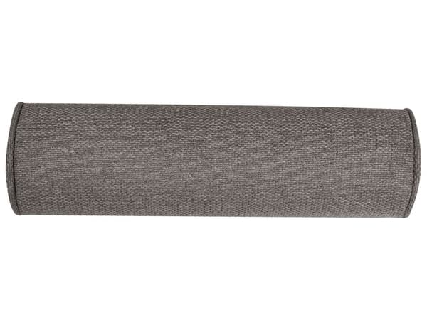 Venstrevendt Sjeselong i Brunt Stoff med Svarte Ben og Bolsterpute Mid-Century Moderne Stil
