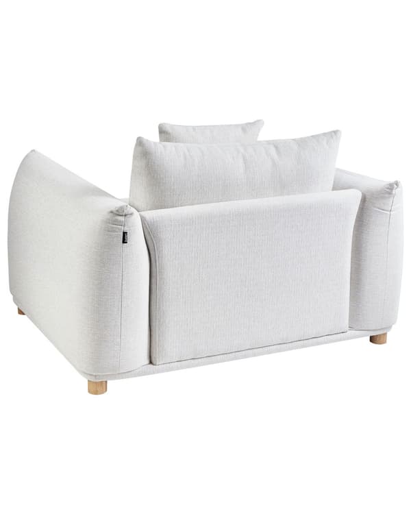 Lenestol Off-White Stoff Myke Treben Moderne Skandinavisk Innredningsstil